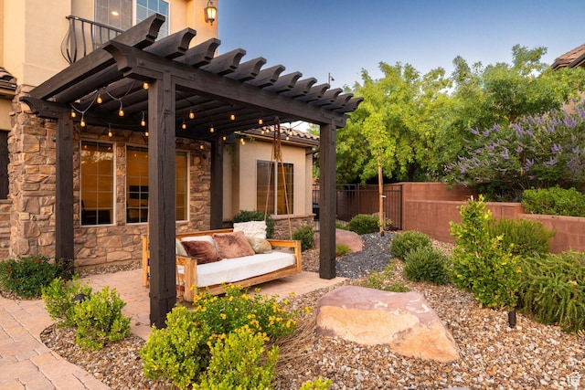 2979 E 3610th Cir S, St George, UT 84790 - view of patio with a pergola and an outdoor hangout area