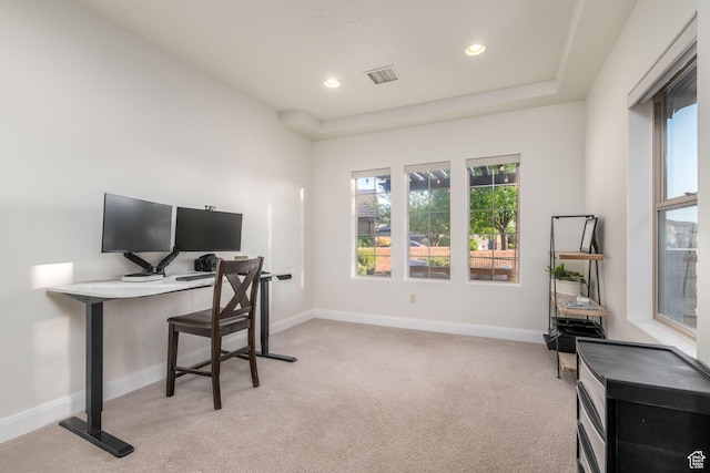 2979 E 3610th Cir S, St George, UT 84790 - office area featuring light colored carpet and recessed lighting