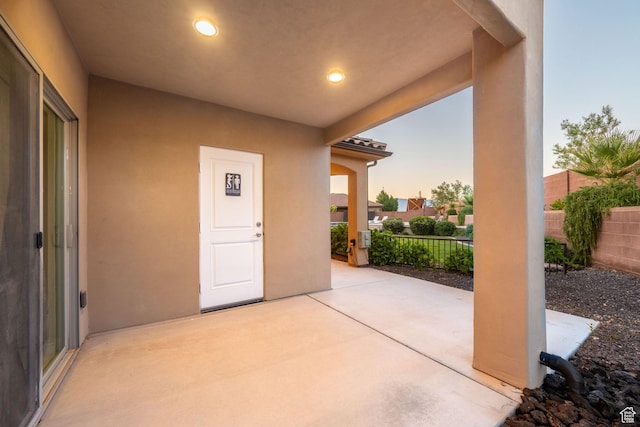 2979 E 3610th Cir S, St George, UT 84790 - patio terrace at dusk with a patio area