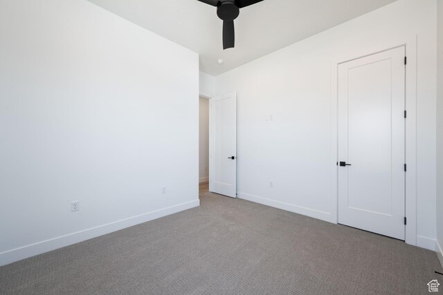 794 S 1690 W, Hurricane, UT 84737 - unfurnished bedroom featuring light carpet and a ceiling fan
