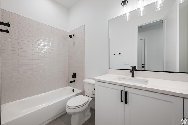 794 S 1690 W, Hurricane, UT 84737 - bathroom featuring vanity, shower / bathtub combination, and tile patterned flooring