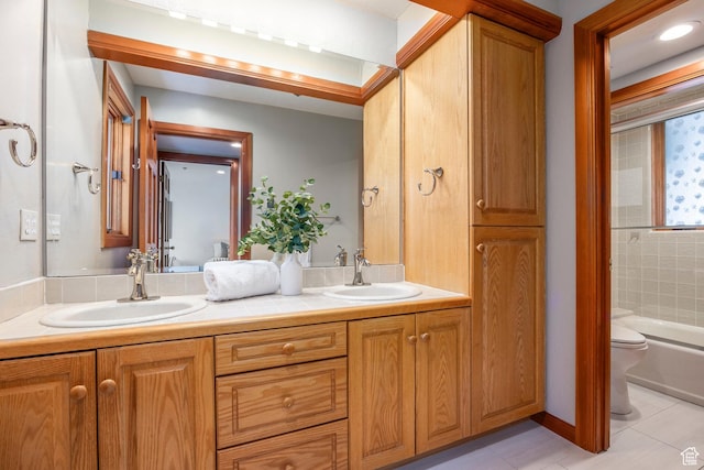 7560 Ridge Dr Unit 10, Park City, UT 84060 - bathroom with double vanity and tile patterned flooring