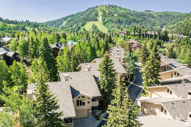 7560 Ridge Dr Unit 10, Park City, UT 84060 - drone / aerial view of a forest and a mountainous background