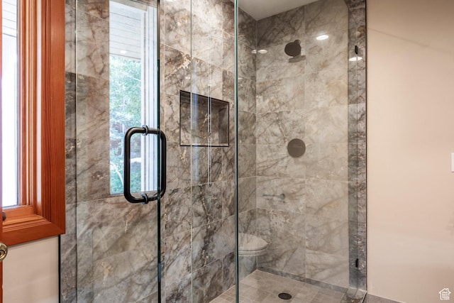 7560 Ridge Dr Unit 10, Park City, UT 84060 - bathroom featuring a shower stall and plenty of natural light