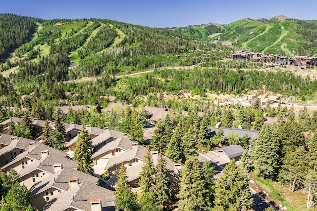 7560 Ridge Dr Unit 10, Park City, UT 84060 - bird's eye view of a mountain backdrop and a heavily wooded area