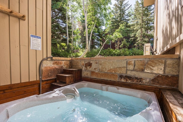 7560 Ridge Dr Unit 10, Park City, UT 84060 - view of swimming pool featuring an outdoor hot tub
