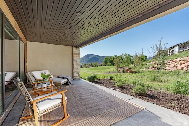 11422 N Vantage Ln Unit 69, Hideout, UT 84036 - view of patio / terrace featuring a mountain view
