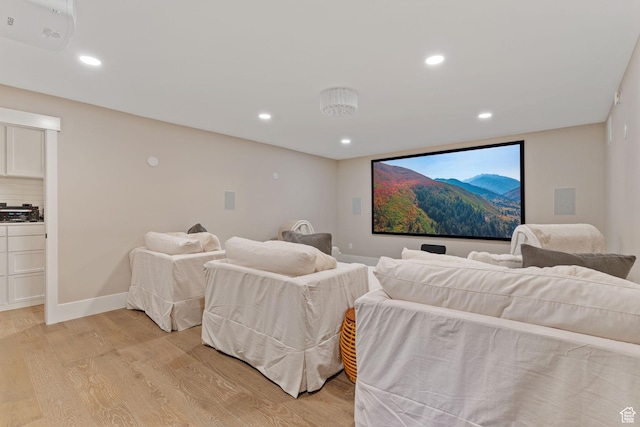 11422 N Vantage Ln Unit 69, Hideout, UT 84036 - cinema with light wood-style flooring and recessed lighting