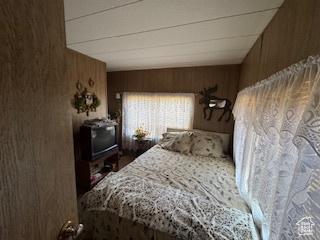 235 N 4th E, Manila, UT 84046 - bedroom with wood walls