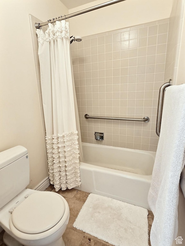 1425 W Main St, Vernal, UT 84078 - bathroom with shower / tub combo and tile patterned floors