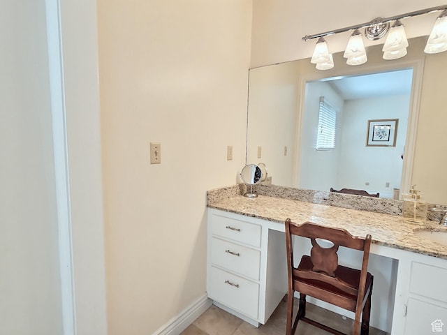 1425 W Main St, Vernal, UT 84078 - bathroom with vanity and tile patterned flooring