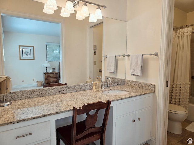 1425 W Main St, Vernal, UT 84078 - bathroom featuring vanity and shower / bath combo with shower curtain