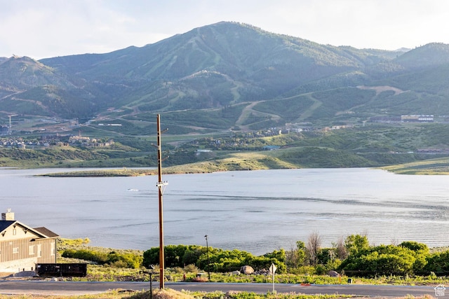 11795 N Star Gazer Cir, Hideout, UT 84036 - view of mountain backdrop with a nearby body of water