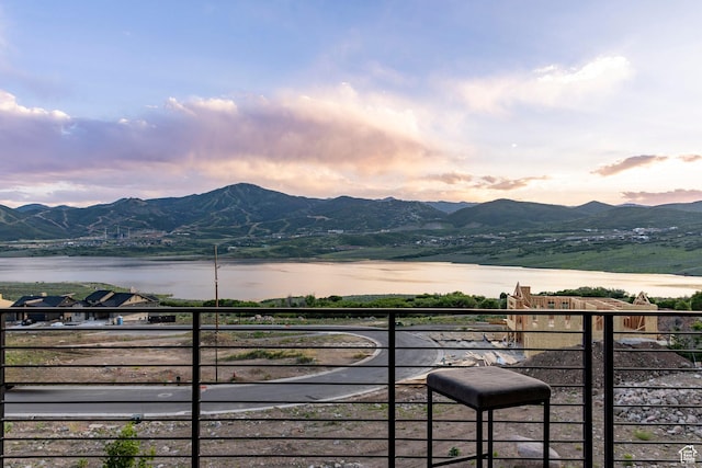 11795 N Star Gazer Cir, Hideout, UT 84036 - view of mountain backdrop with a nearby body of water