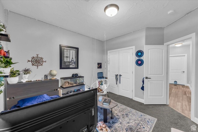 2644 E 3800 S, St George, UT 84790 - carpeted bedroom with a closet and a textured ceiling