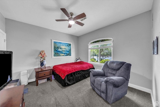 2644 E 3800 S, St George, UT 84790 - bedroom with carpet and a ceiling fan