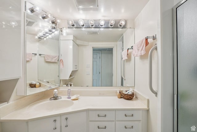 4199 S Monarch Way, Salt Lake City, UT 84124 - bathroom with vanity and a shower with door