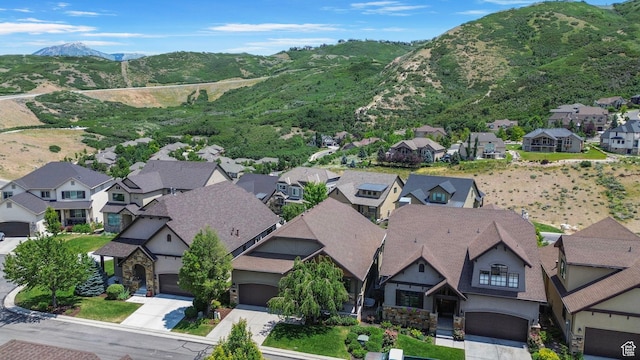 14599 S Chaumont Ct, Draper, UT 84020 - aerial view of residential area featuring a mountain backdrop