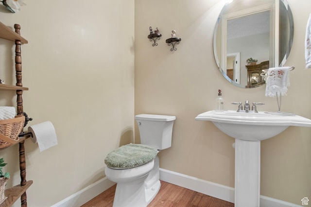 14599 S Chaumont Ct, Draper, UT 84020 - half bathroom featuring toilet and wood finished floors