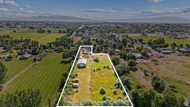 727 S Main St, Mapleton, UT 84664 - view of property location with a mountain backdrop and property parcel outlined