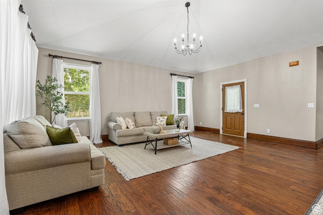 727 S Main St, Mapleton, UT 84664 - living area with a chandelier and wood-type flooring