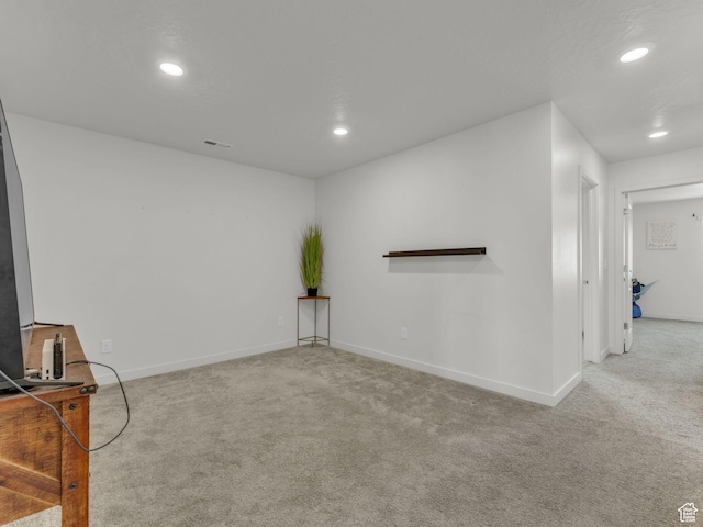 937 W Purpledisk Ct, Saratoga Springs, UT 84045 - unfurnished living room featuring carpet flooring and recessed lighting