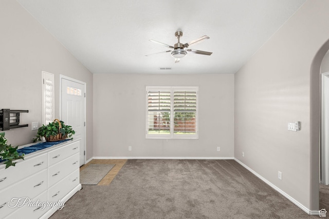 1360 E Telegraph St Unit 18, Washington, UT 84780 - unfurnished bedroom featuring light carpet and ceiling fan