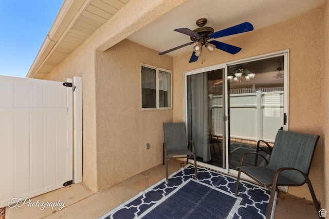 1360 E Telegraph St Unit 18, Washington, UT 84780 - view of patio with ceiling fan