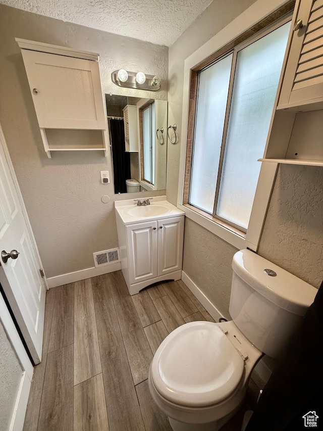 78 N N 3rd St N, Tooele, UT 84074 - bathroom with wood finished floors, vanity, a textured wall, and a textured ceiling
