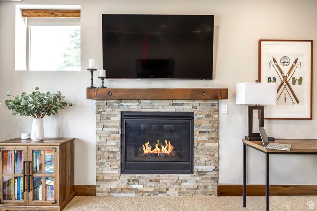 1161 W Wintercress Trl W Unit 27F, Kamas, UT 84036 - detailed view of a fireplace