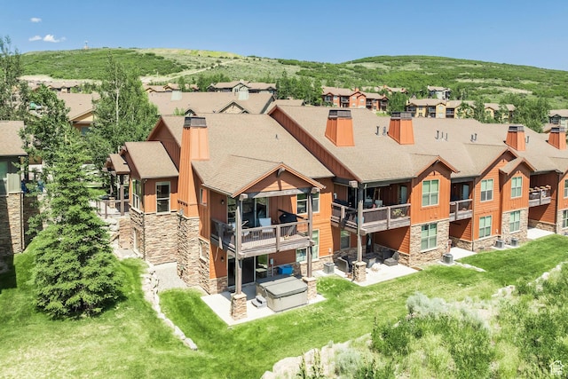 1161 W Wintercress Trl W Unit 27F, Kamas, UT 84036 - aerial view of residential area with mountains