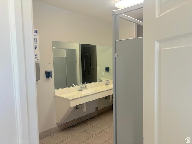 10521 S Sage Flats Way S, Jordan, UT 84009 - bathroom with tile patterned floors and double vanity