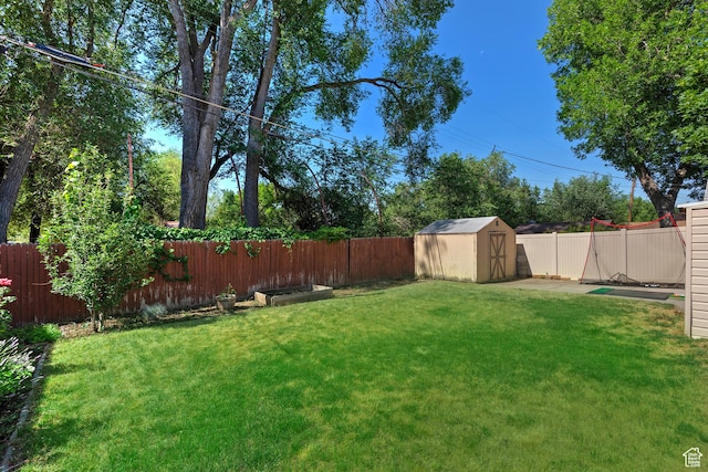 2090 E Crystal Ave S, Salt Lake City, UT 84109 - fenced backyard with a storage shed