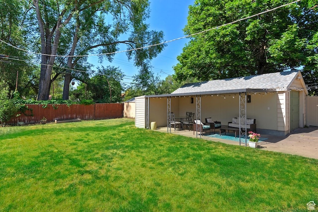 2090 E Crystal Ave S, Salt Lake City, UT 84109 - view of yard featuring a patio and an outdoor living space