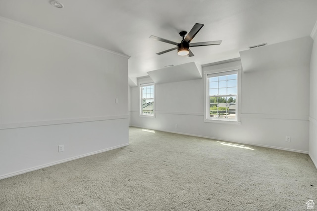 1040 E 900 N, Orem, UT 84097 - carpeted spare room with ceiling fan and ornamental molding