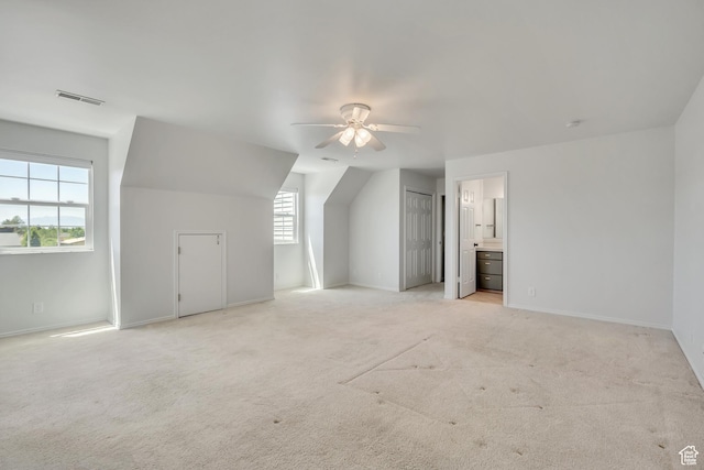 1040 E 900 N, Orem, UT 84097 - bonus room with ceiling fan, light carpet, and vaulted ceiling
