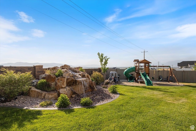 1414 S 790 E, Salem, UT 84653 - community jungle gym featuring a fenced backyard