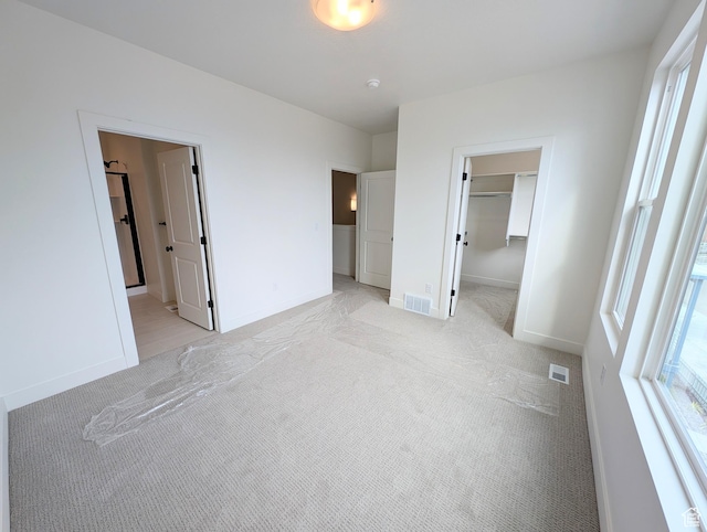 10634 S Cardinal Park Rd W Unit 148, South Jordan, UT 84009 - unfurnished bedroom featuring light carpet, a walk in closet, and a closet