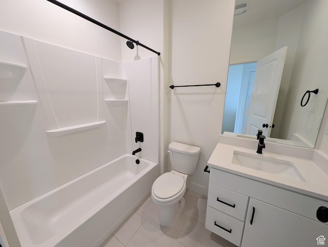 10634 S Cardinal Park Rd W Unit 148, South Jordan, UT 84009 - bathroom with vanity, shower / tub combination, and tile patterned floors