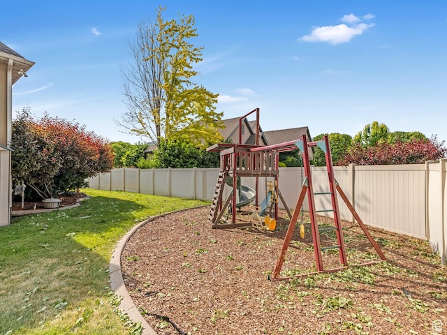 385 W Riverside Ln, Spanish Fork, UT 84660 - view of play area featuring a fenced backyard