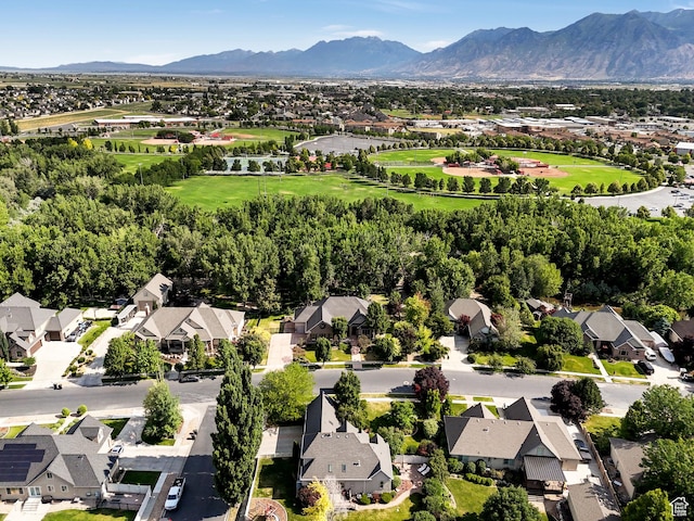 385 W Riverside Ln, Spanish Fork, UT 84660 - aerial perspective of suburban area featuring mountains