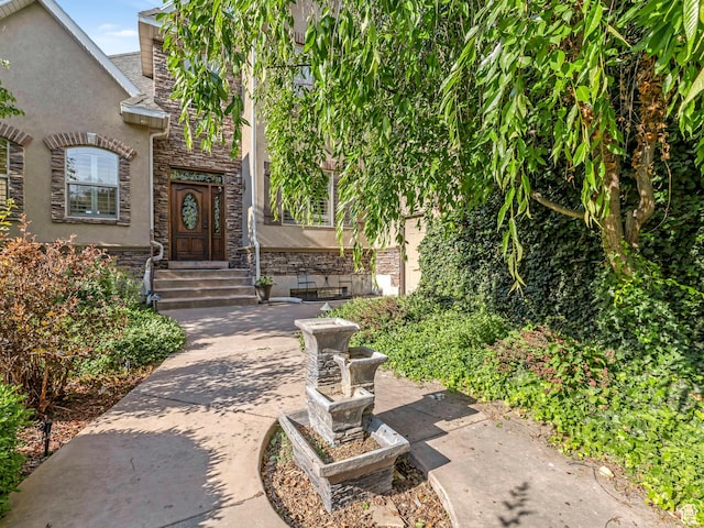 385 W Riverside Ln, Spanish Fork, UT 84660 - view of patio / terrace featuring entry steps
