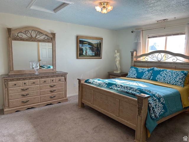 2839 S Vanburen Ave E Unit 8, Ogden, UT 84403 - carpeted bedroom featuring a textured ceiling and attic access