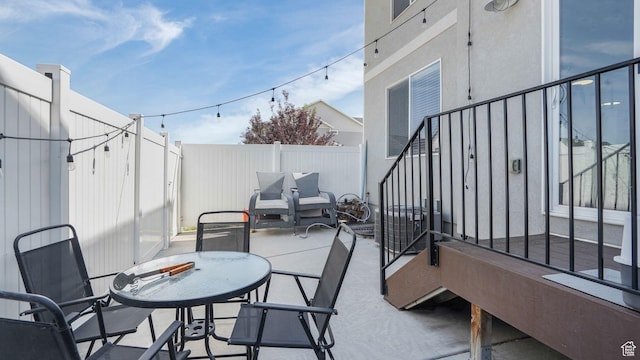 466 S Day Dream Ln, Saratoga Springs, UT 84045 - fenced backyard with a patio and stairway