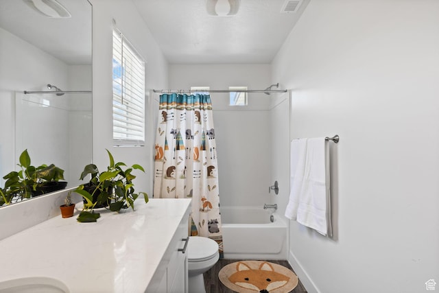 4892 E Lake Corner Dr, Eagle Mountain, UT 84005 - bathroom with vanity and shower / bath combination with curtain