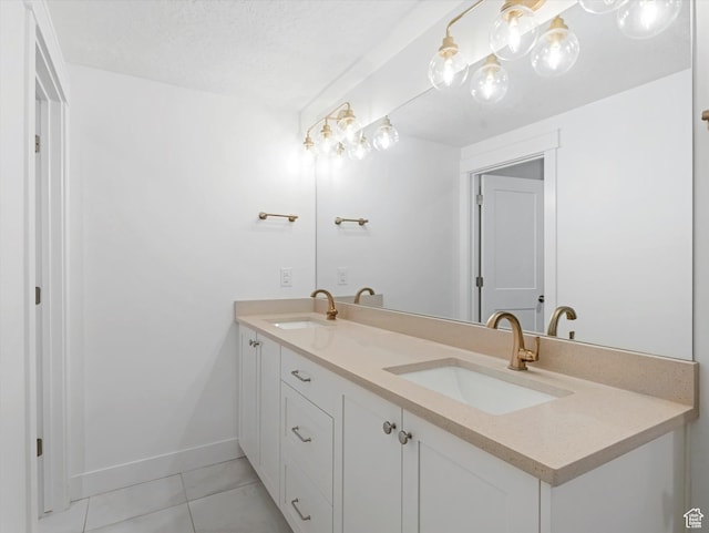 1172 E Candy Ln, American Fork, UT 84003 - bathroom with double vanity and tile patterned floors