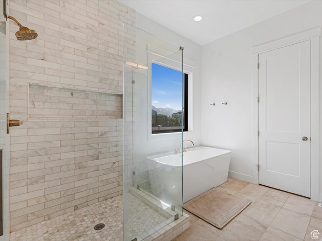 1172 E Candy Ln, American Fork, UT 84003 - full bath featuring a tile shower and a freestanding bath