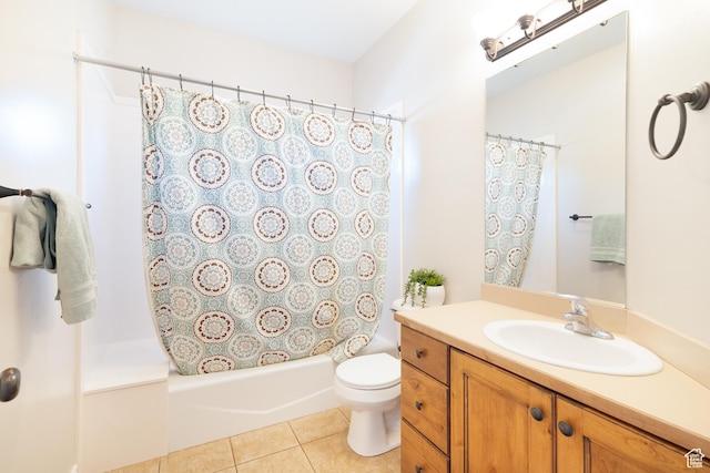 986 View Crest Ln, Kaysville, UT 84037 - full bath with vanity, tile patterned floors, and shower / bath combo with shower curtain