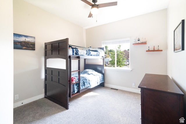 986 View Crest Ln, Kaysville, UT 84037 - bedroom with carpet floors and ceiling fan