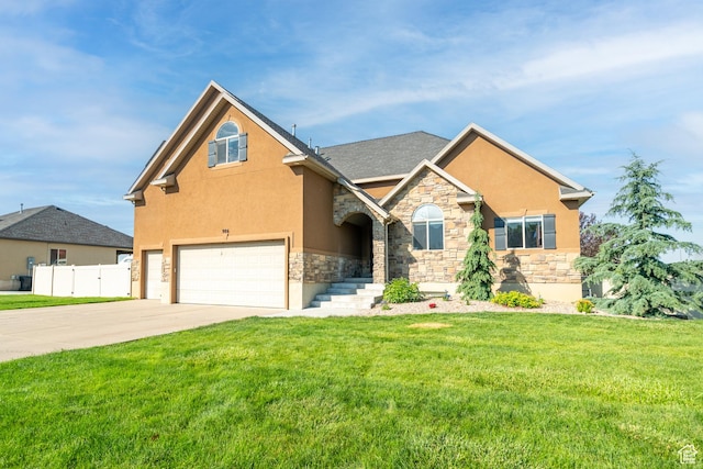 986 View Crest Ln, Kaysville, UT 84037 - traditional home with stone siding, stucco siding, and a garage